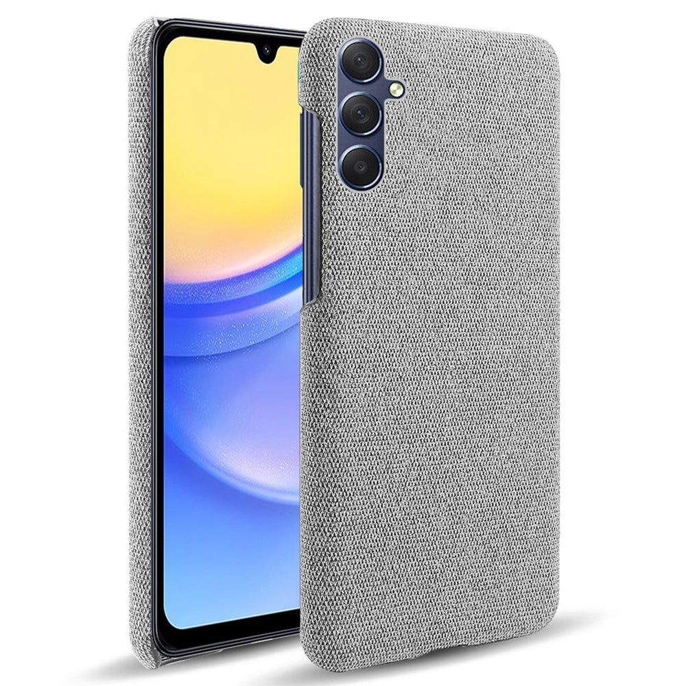 Til Samsung Galaxy A15 5G Cover Slankt Stødabsorberende Stof+PC Smartphone Cover