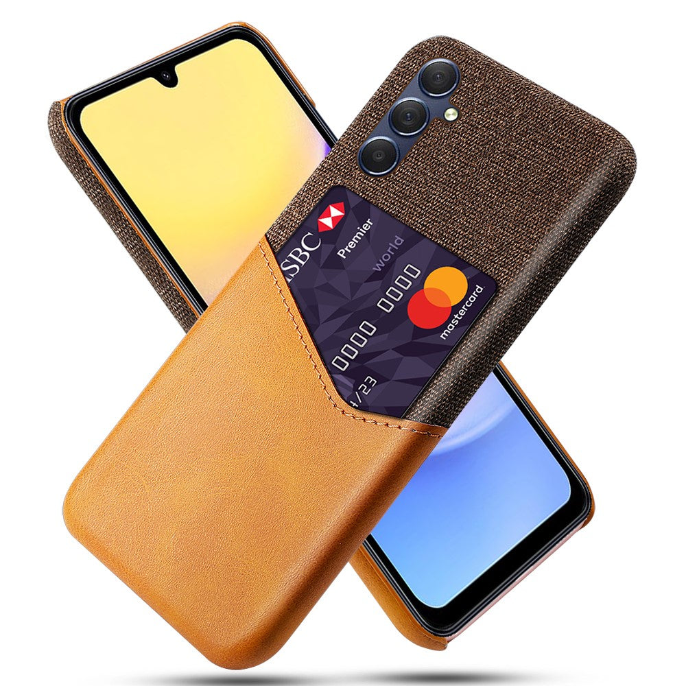 Til Samsung Galaxy A15 5G Mobiltelefoncover Stoftekstur PU+PC Bagcover