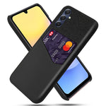 Til Samsung Galaxy A15 5G Mobiltelefoncover Stoftekstur PU+PC Bagcover