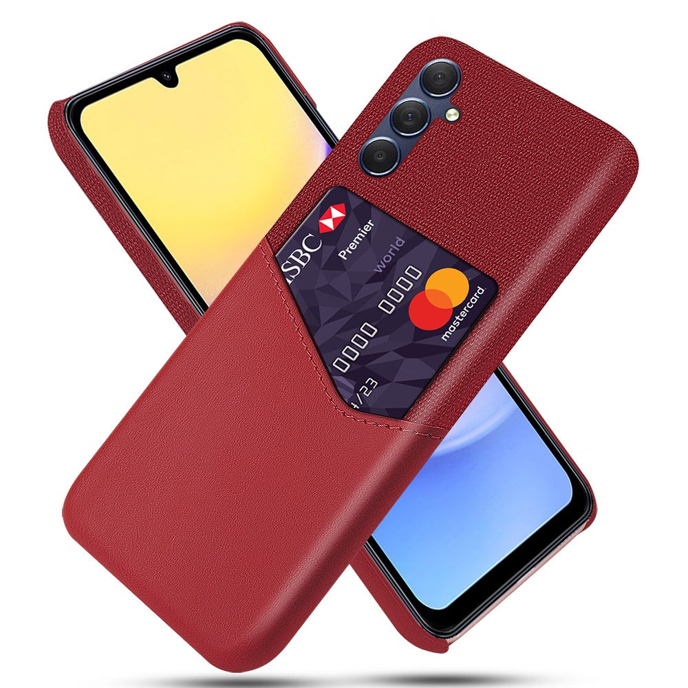 Til Samsung Galaxy A15 5G Mobiltelefoncover Stoftekstur PU+PC Bagcover