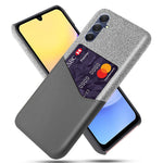 Til Samsung Galaxy A15 5G Mobiltelefoncover Stoftekstur PU+PC Bagcover