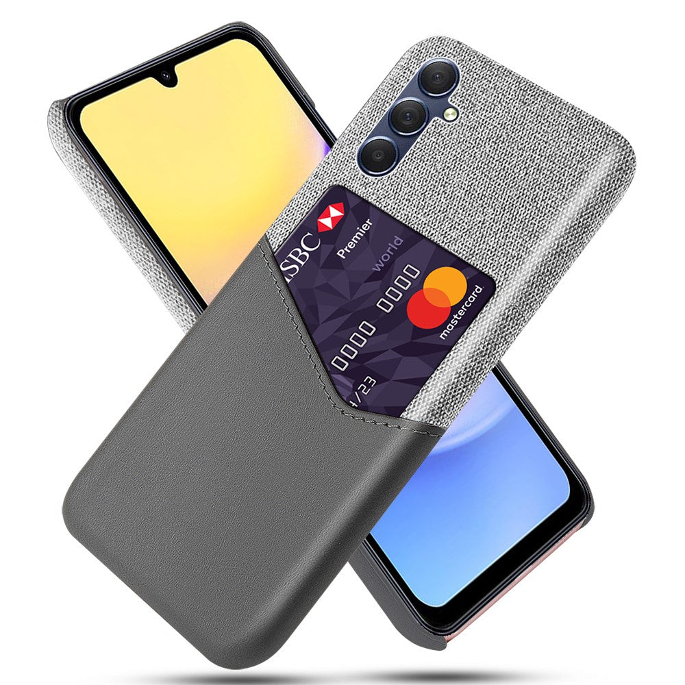 Til Samsung Galaxy A15 5G Mobiltelefoncover Stoftekstur PU+PC Bagcover