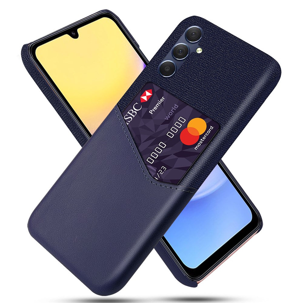 Til Samsung Galaxy A15 5G Mobiltelefoncover Stoftekstur PU+PC Bagcover