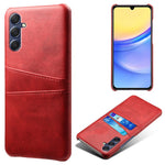 Til Samsung Galaxy A15 5G Cover Anti-fald PU Læder+PC Dobbelt Kortlommer Telefoncover