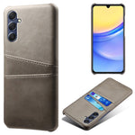 Til Samsung Galaxy A15 5G Cover Anti-fald PU Læder+PC Dobbelt Kortlommer Telefoncover