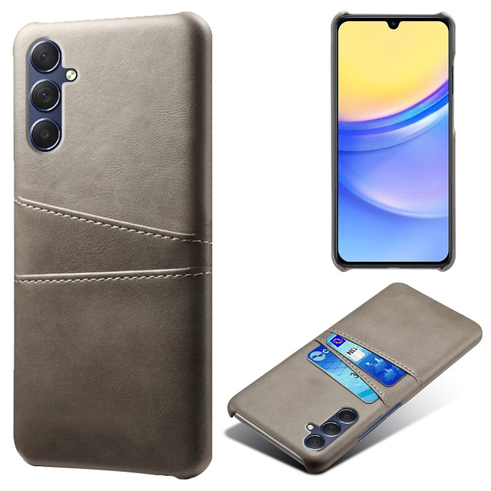 Til Samsung Galaxy A15 5G Cover Anti-fald PU Læder+PC Dobbelt Kortlommer Telefoncover