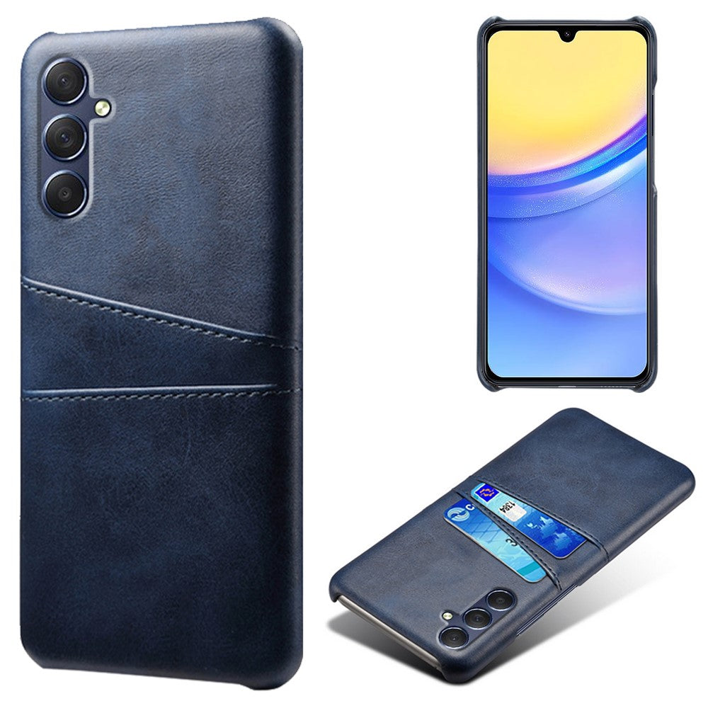 Til Samsung Galaxy A15 5G Cover Anti-fald PU Læder+PC Dobbelt Kortlommer Telefoncover