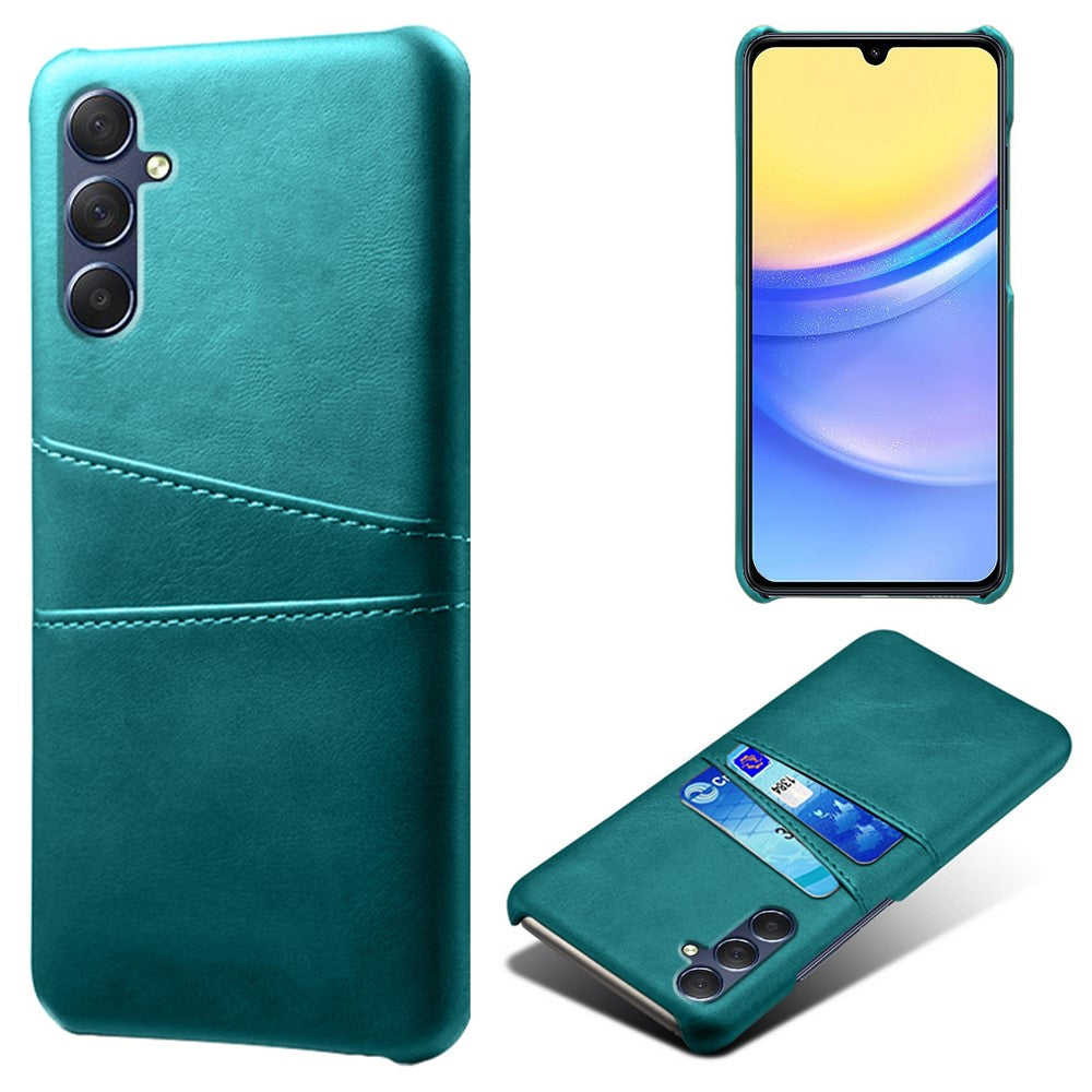 Til Samsung Galaxy A15 5G Cover Anti-fald PU Læder+PC Dobbelt Kortlommer Telefoncover