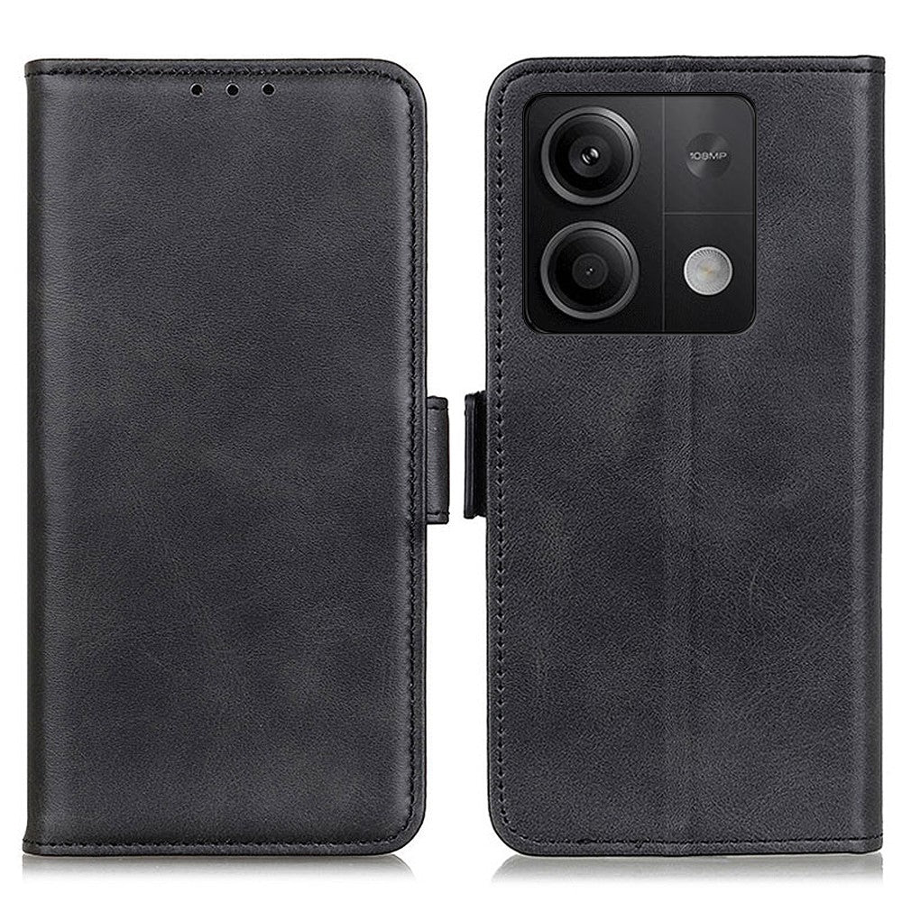For Xiaomi Redmi Note 13 5G / 13 5G (China) Leather Case Magnetic Clasp Wallet Phone Cover