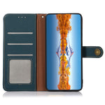 KHAZNEH For Xiaomi Redmi Note 13 Pro+ 5G Cell Phone Case Genuine Cow Leather Wallet Stand Protective Cover