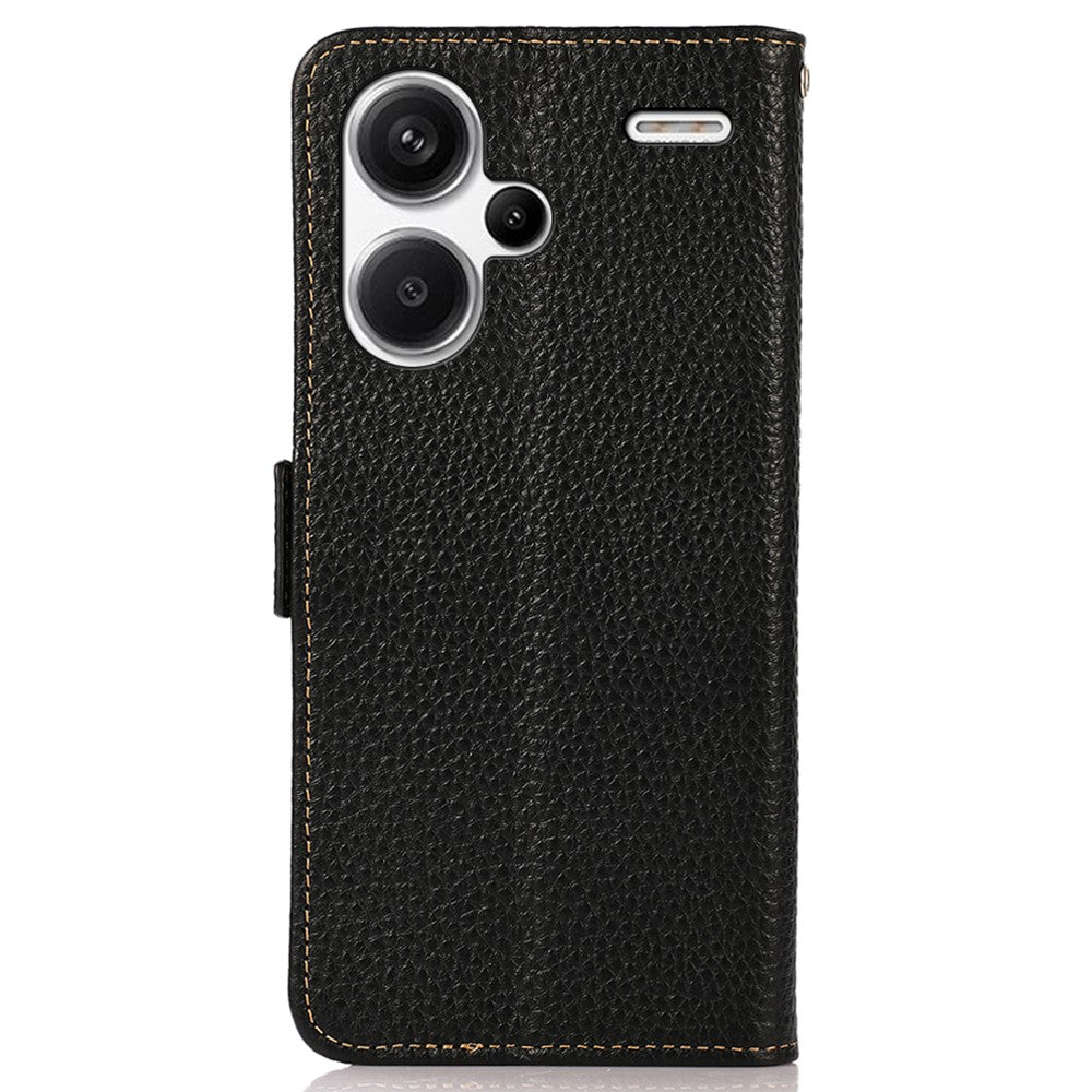 KHAZNEH For Xiaomi Redmi Note 13 Pro+ 5G Wallet Phone Case RFID Blocking Stand View Cover