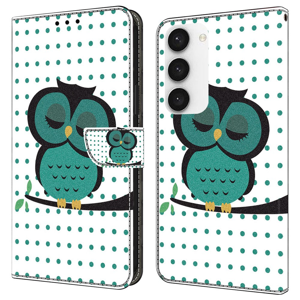 For Samsung Galaxy S24+ Case Shockproof PU Leather 3D Pattern Phone Wallet Cover