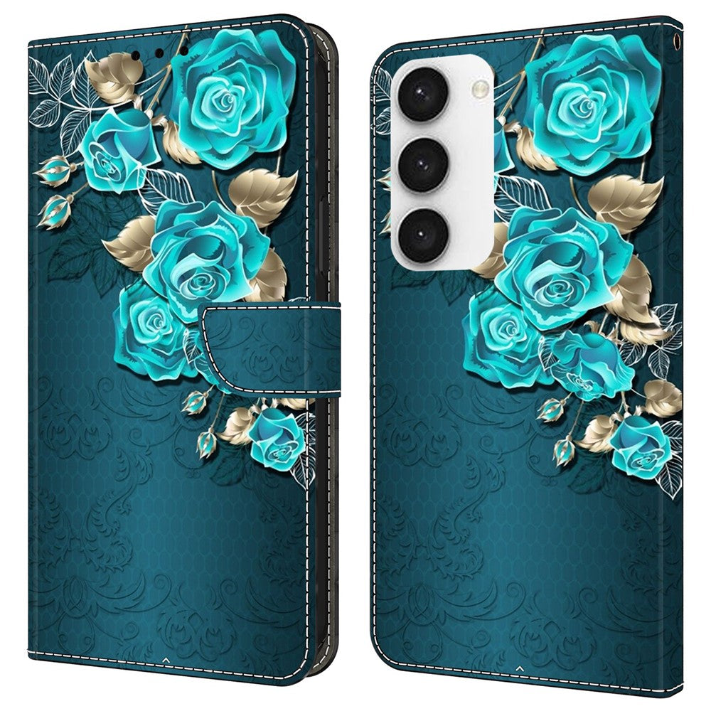 For Samsung Galaxy S24+ Case Shockproof PU Leather 3D Pattern Phone Wallet Cover