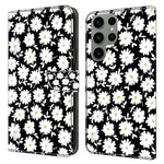 For Samsung Galaxy S24 Ultra Case Anti-fall PU Leather+TPU 3D Pattern Phone Guard Cover