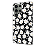 For Samsung Galaxy S24 Ultra Case Anti-fall PU Leather+TPU 3D Pattern Phone Guard Cover
