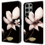 For Samsung Galaxy S24 Ultra Case Anti-fall PU Leather+TPU 3D Pattern Phone Guard Cover