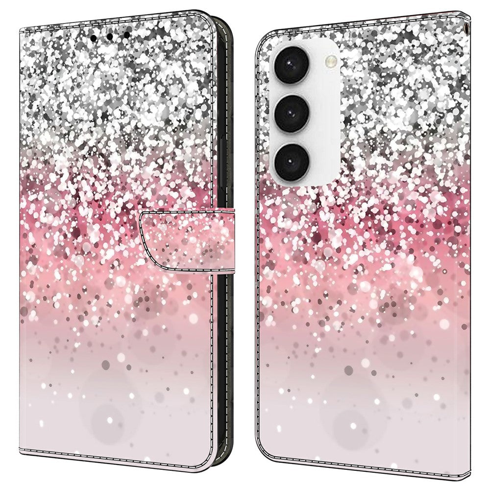 For Samsung Galaxy S24 Cell Phone Case Leather 3D Pattern Card Slot Protective Cover