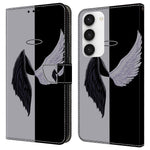 For Samsung Galaxy S24 Cell Phone Case Leather 3D Pattern Card Slot Protective Cover
