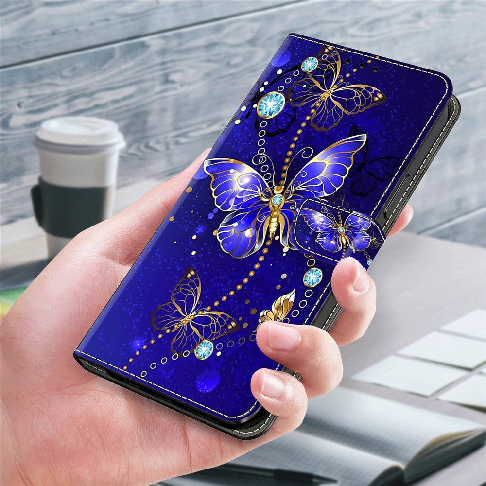 For Samsung Galaxy S24 Case 3D Pattern Printing Anti-drop Leather Cover