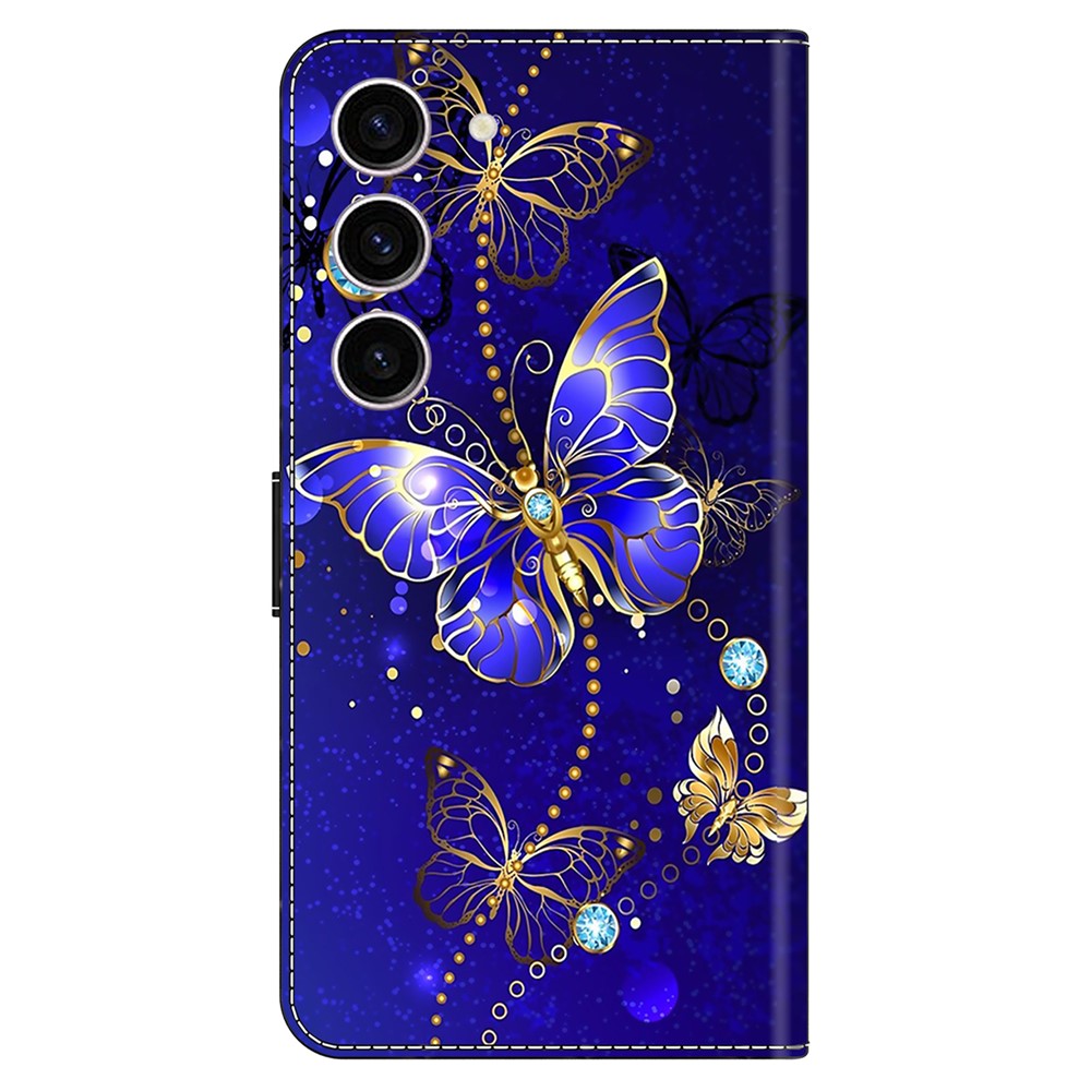 For Samsung Galaxy S24 Case 3D Pattern Printing Anti-drop Leather Cover