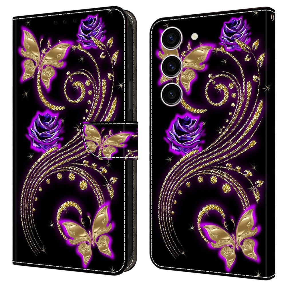 For Samsung Galaxy S24 Case 3D Pattern Printing Anti-drop Leather Cover