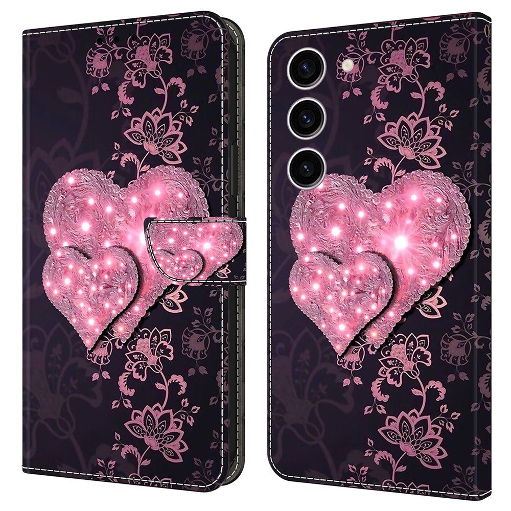 For Samsung Galaxy S24 Case 3D Pattern Printing Anti-drop Leather Cover