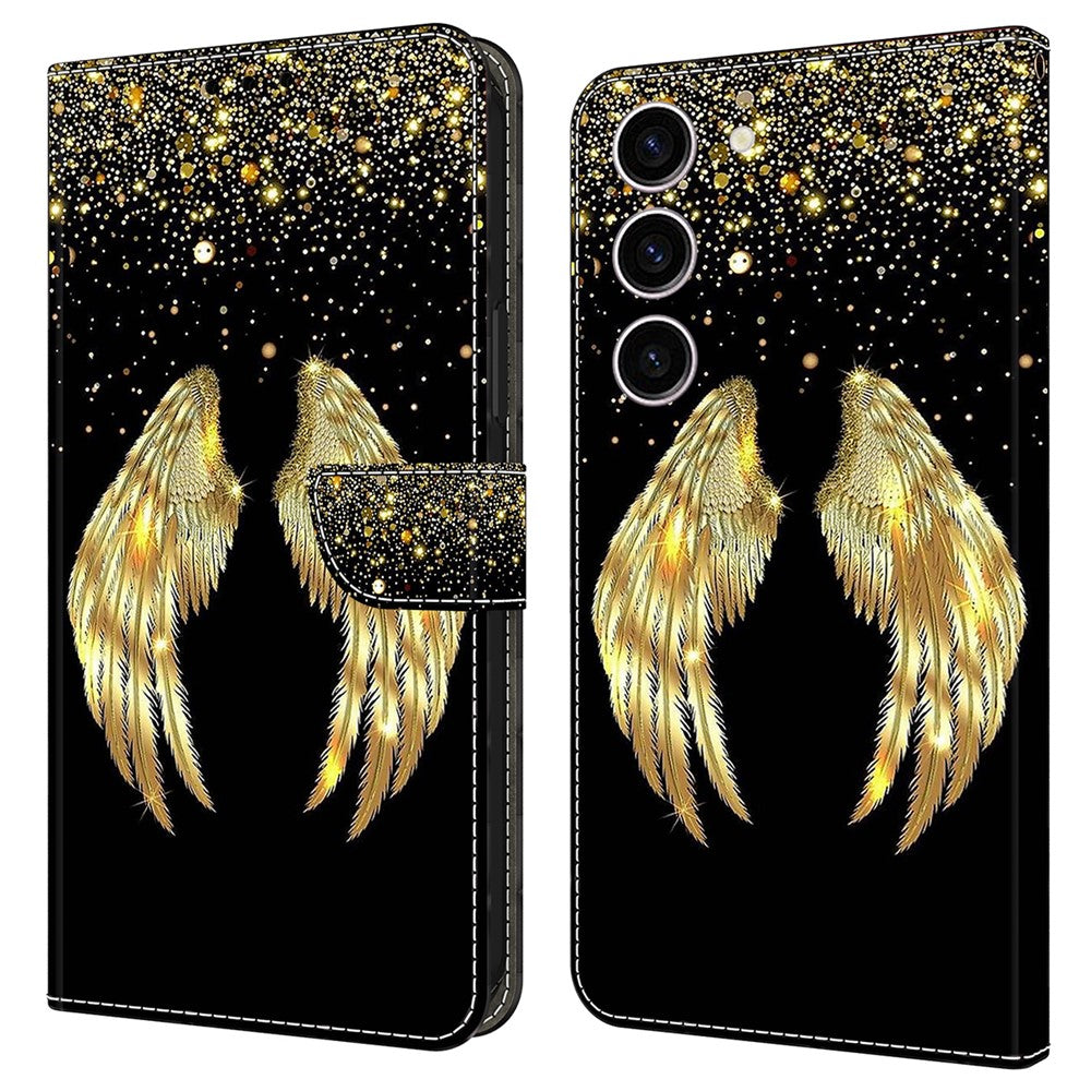 For Samsung Galaxy S24 Case 3D Pattern Printing Anti-drop Leather Cover