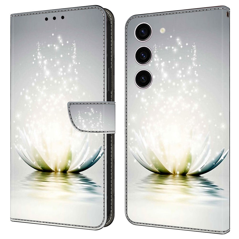 For Samsung Galaxy S24 Case 3D Pattern Printing Anti-drop Leather Cover