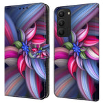 For Samsung Galaxy S24+ Case Stand Wallet Leather Cover with 3D Pattern Printing