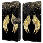 For Samsung Galaxy S24+ Case Stand Wallet Leather Cover with 3D Pattern Printing
