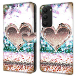 For Samsung Galaxy S24+ Case Stand Wallet Leather Cover with 3D Pattern Printing