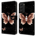 For Samsung Galaxy S24+ Case Stand Wallet Leather Cover with 3D Pattern Printing