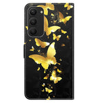 For Samsung Galaxy S24+ Leather 3D Pattern Case Flip Wrist Strap Cell Phone Cover