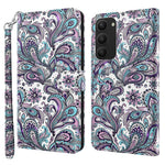 For Samsung Galaxy S24+ Leather 3D Pattern Case Flip Wrist Strap Cell Phone Cover