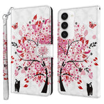 For Samsung Galaxy S24 Leather Phone Case Flip Wallet 3D Pattern Printing Cover