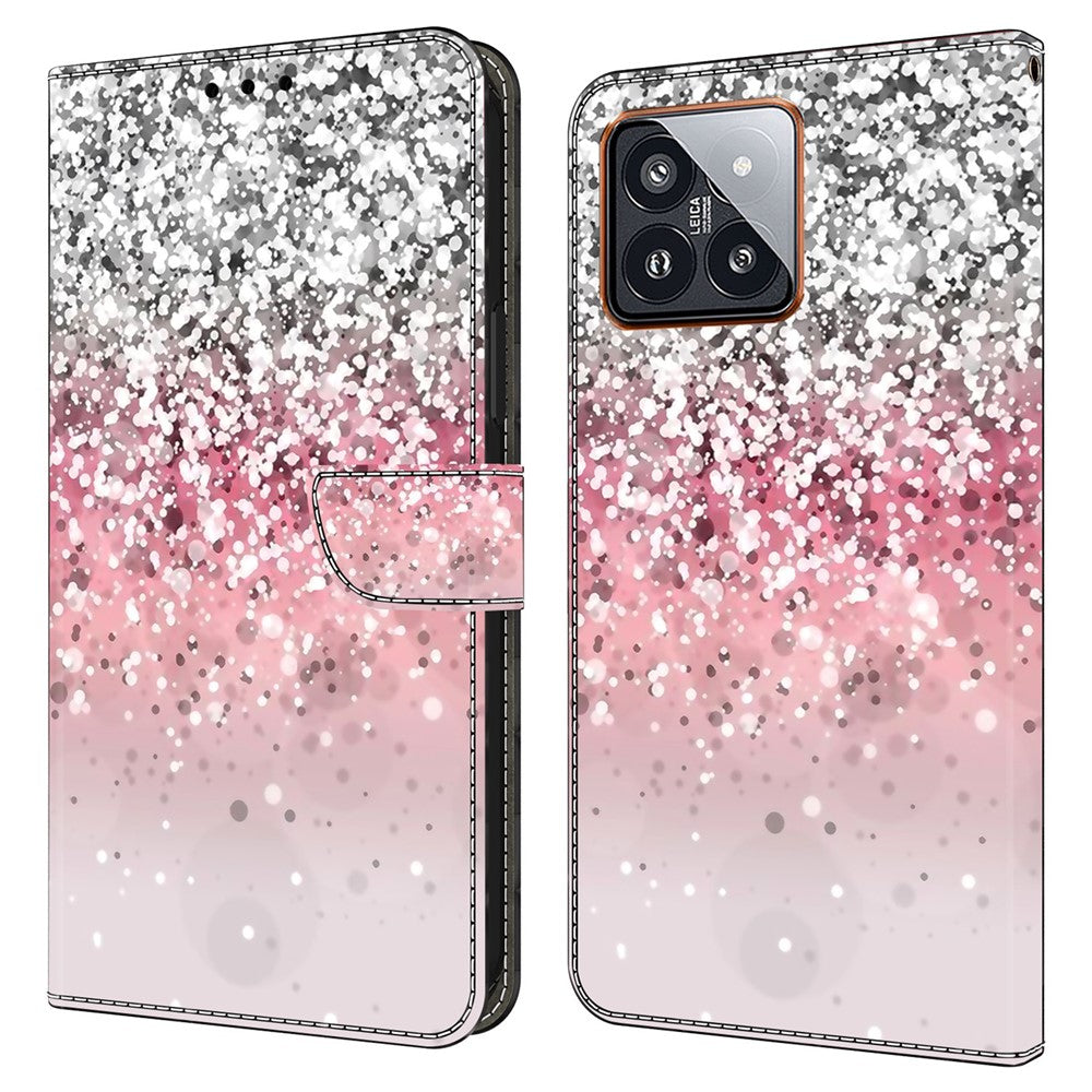 For Xiaomi 14 Pro Leather Phone Case Wallet 3D Pattern Design Cover