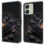 For Xiaomi Redmi 13C 4G / 13C 5G / Poco C65 4G / Poco M6 5G / 13R 5G Phone Case PU Leather 3D Pattern Flip Folio Cover