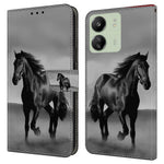 For Xiaomi Redmi 13C 4G / 13C 5G / Poco C65 4G / Poco M6 5G / 13R 5G Phone Case PU Leather 3D Pattern Flip Folio Cover