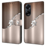Oppo A98 5G / A1 5G PU-läderfodral med 3D-mönster, mobilmobilskal