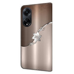 Oppo A98 5G / A1 5G PU-läderfodral med 3D-mönster, mobilmobilskal
