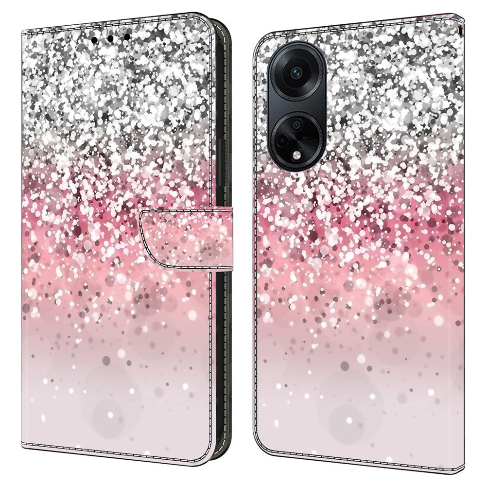 Oppo A98 5G / A1 5G PU-läderfodral med 3D-mönster, mobilmobilskal