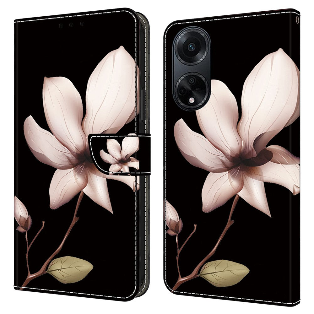 Oppo A98 5G / A1 5G PU-läderfodral med 3D-mönster, mobilmobilskal