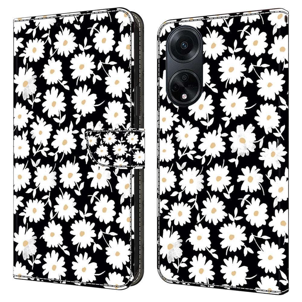 Oppo A98 5G / A1 5G PU-läderfodral med 3D-mönster, mobilmobilskal