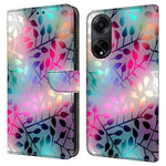 Oppo A98 5G / A1 5G PU-läderfodral med 3D-mönster, mobilmobilskal