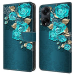 Oppo A98 5G / A1 5G PU-läderfodral med 3D-mönster, mobilmobilskal
