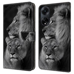 Oppo A98 5G / A1 5G PU-läderfodral med 3D-mönster, mobilmobilskal