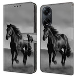 Oppo A98 5G / A1 5G PU-läderfodral med 3D-mönster, mobilmobilskal