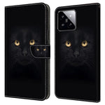Xiaomi 14 Plånboksfodral med 3D-mönster i PU-läder, stativ och mobilfodral