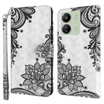 For Xiaomi Redmi 13C 4G / 13C 5G / Poco C65 4G / Poco M6 5G / 13R 5G Phone Case PU Leather 3D Pattern Stand Cover
