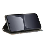 For Xiaomi 14 Case 3D Pattern Printing Phone Cover with Wallet Stand